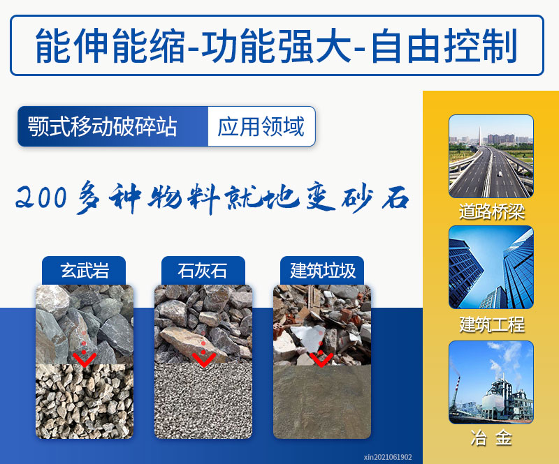 移動圓錐破碎機(jī)可破碎物料